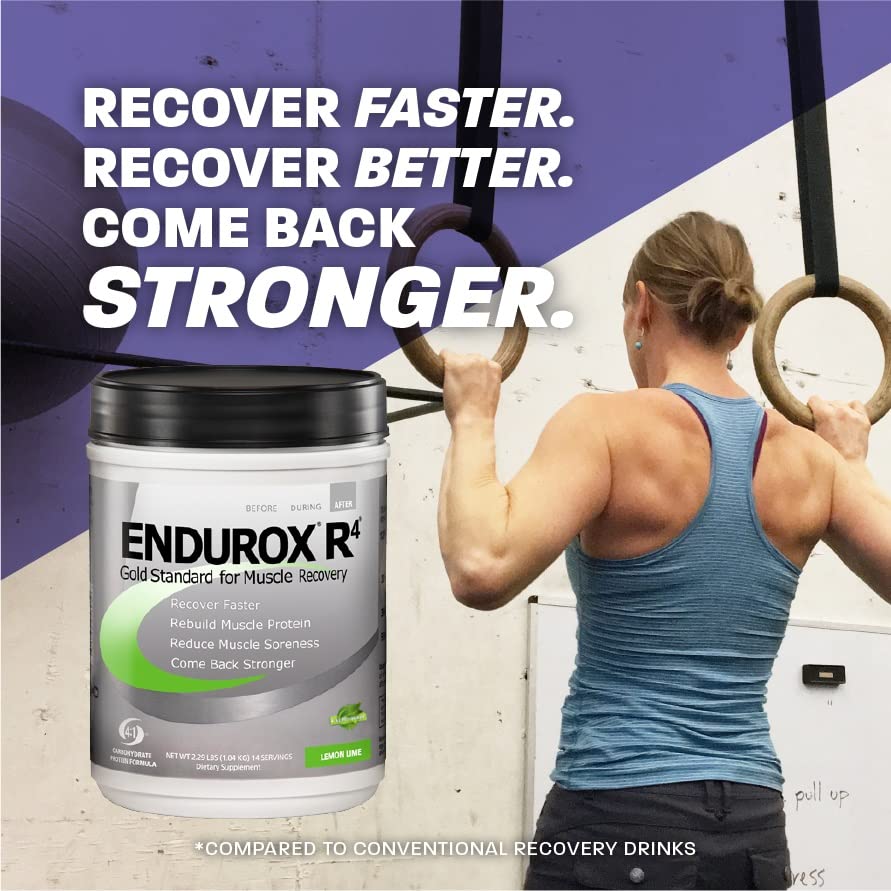 Endurox R4 recovery scene athlete illustrating a post-workout ritual