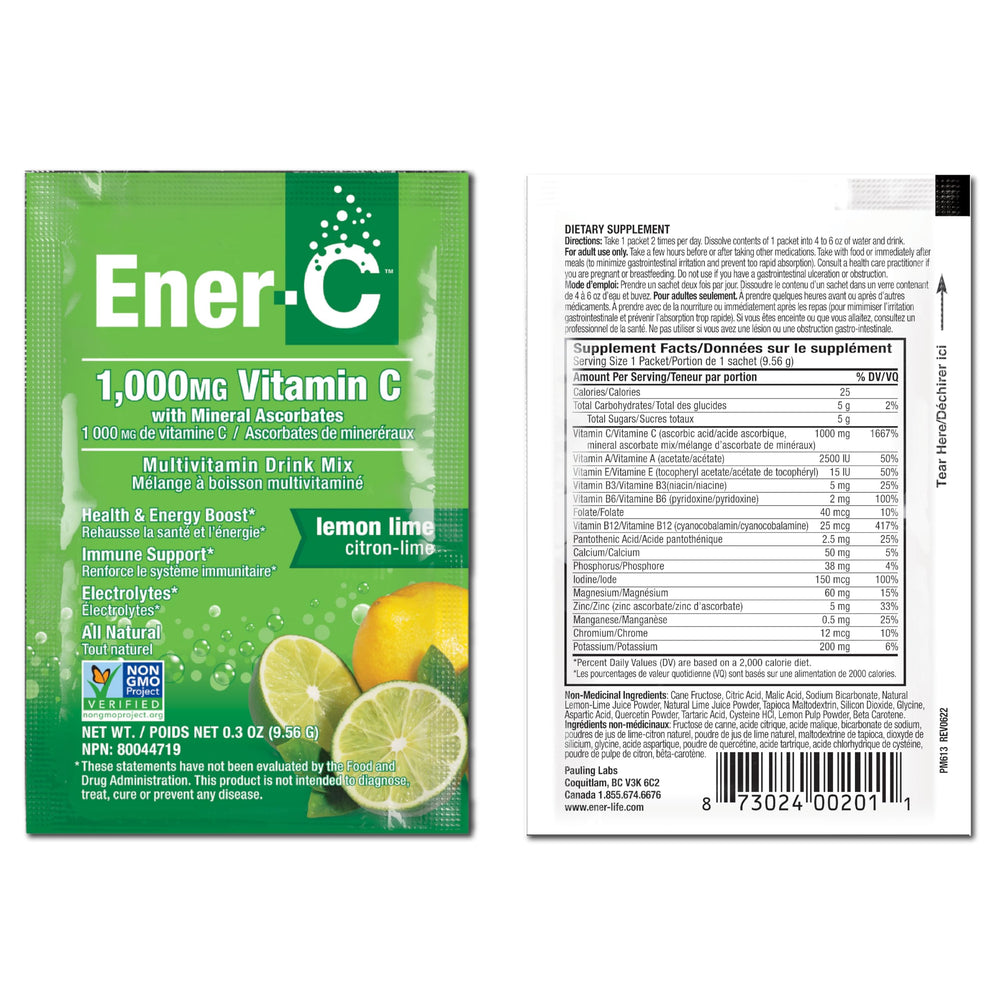 Ener-C packaging design supports easy open and on-the-go use.