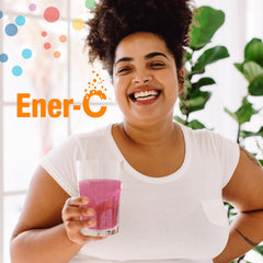 Ener-C packaging on desk ready for on-the-go use.