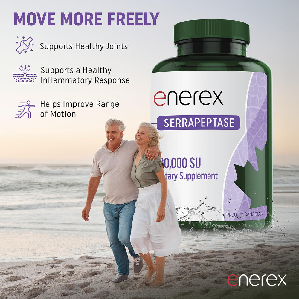 Enerex third-party purity verification badge emphasizes product integrity.