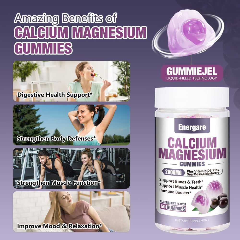 Daily dosage scene showing two gummies as part of a routine