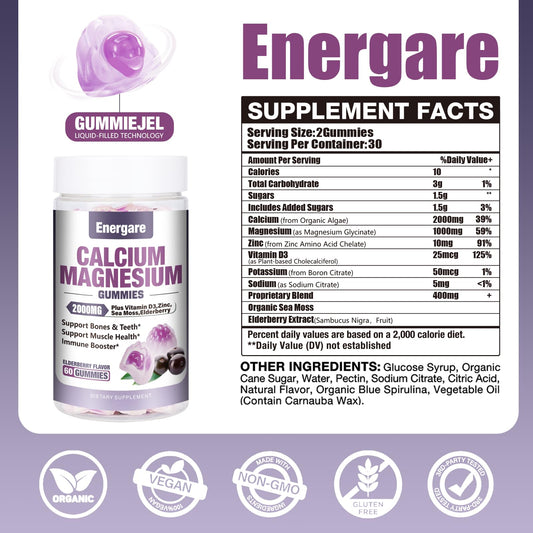 Close-up of Energare gummies highlighting chewy texture and flavor appeal