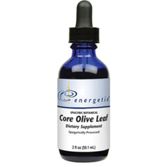 Energetix Core Olive Leaf bottle image showing a 2-ounce container for daily wellness may support immune health.