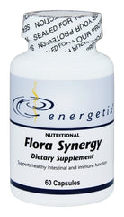 Energetix Flora Synergy bottle label for daily wellness and easy dosing.