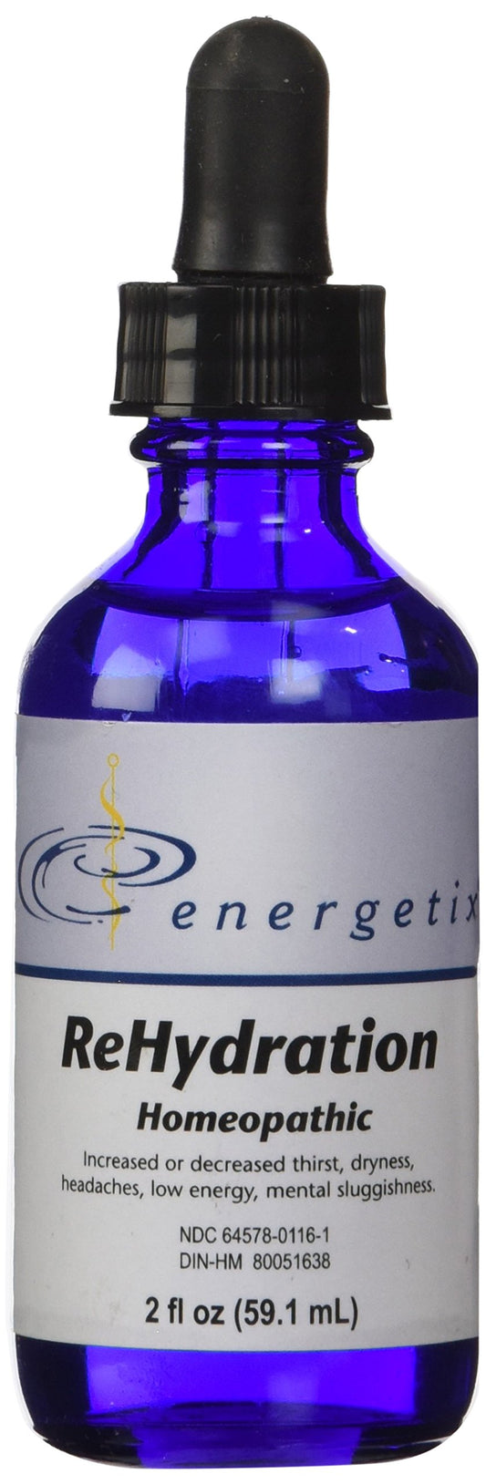 Energetix ReHydration bottle front view for on-the-go hydration.