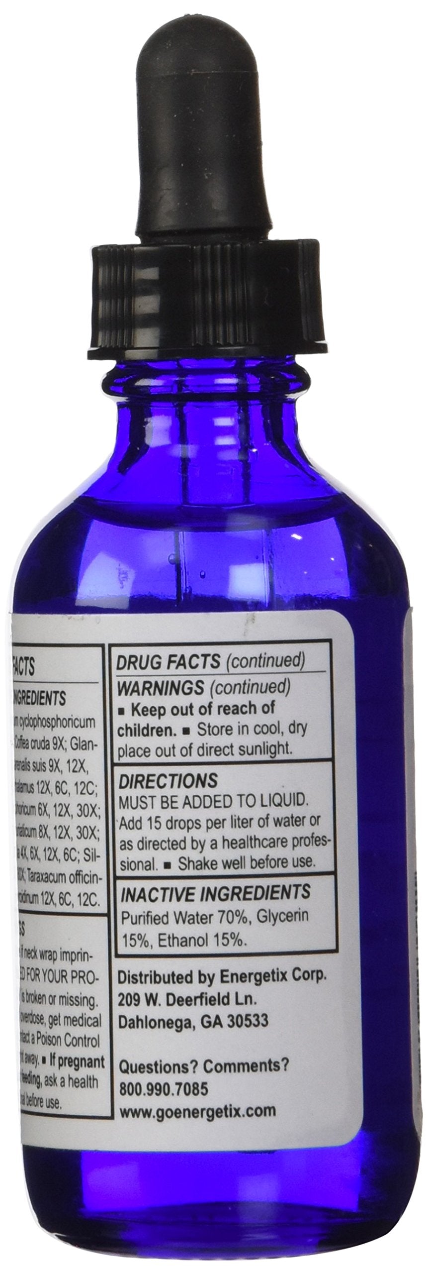 Energetix ReHydration bottle pour, easy controlled dispensing.