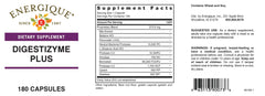 Close-up of Energique Digestizyme Plus capsules, aiding breakdown of fats, proteins, and carbohydrates