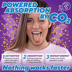Energy Rocks caffeine L-Theanine B12 blend for enhanced focus