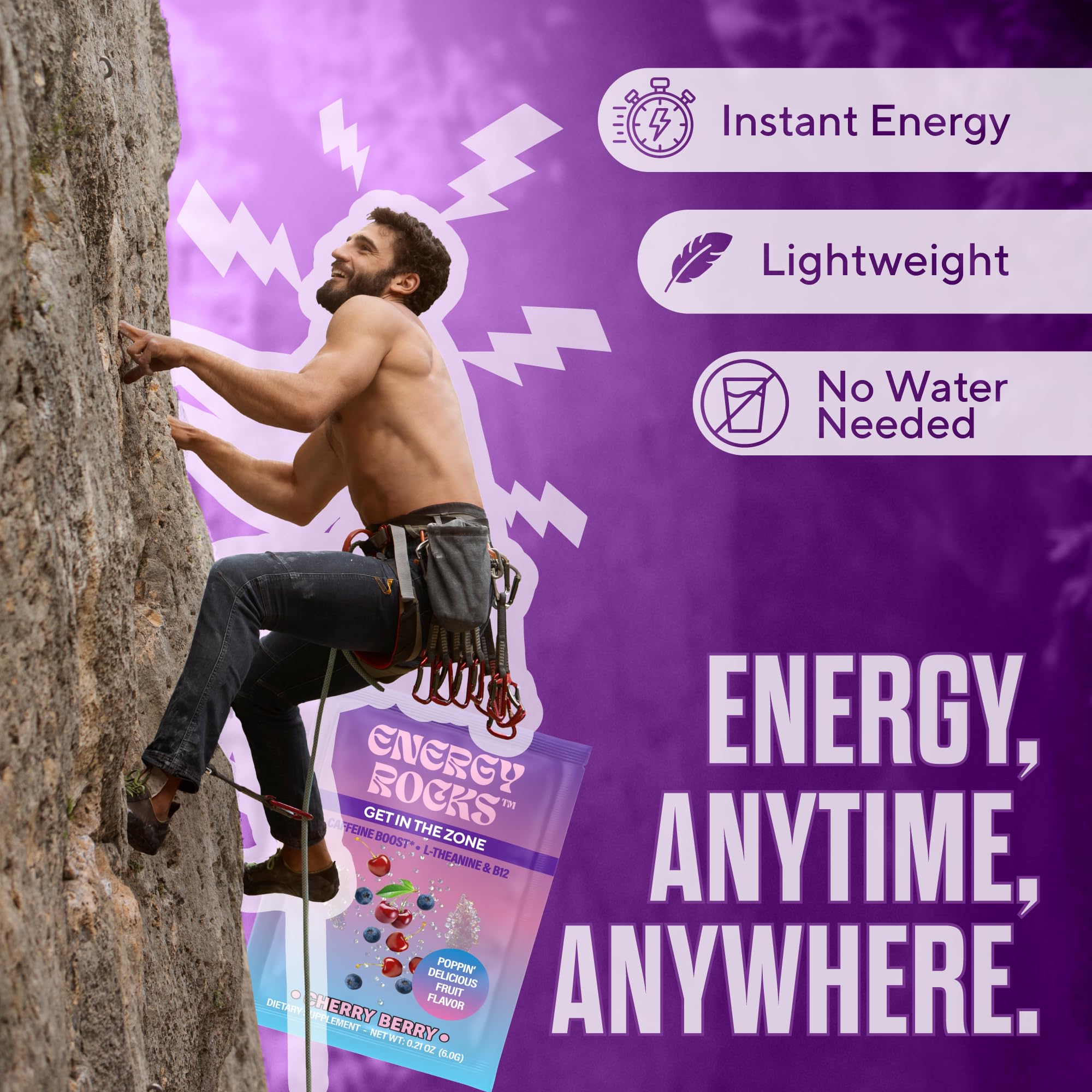 Energy Rocks gym bag companion for pre-workout energy