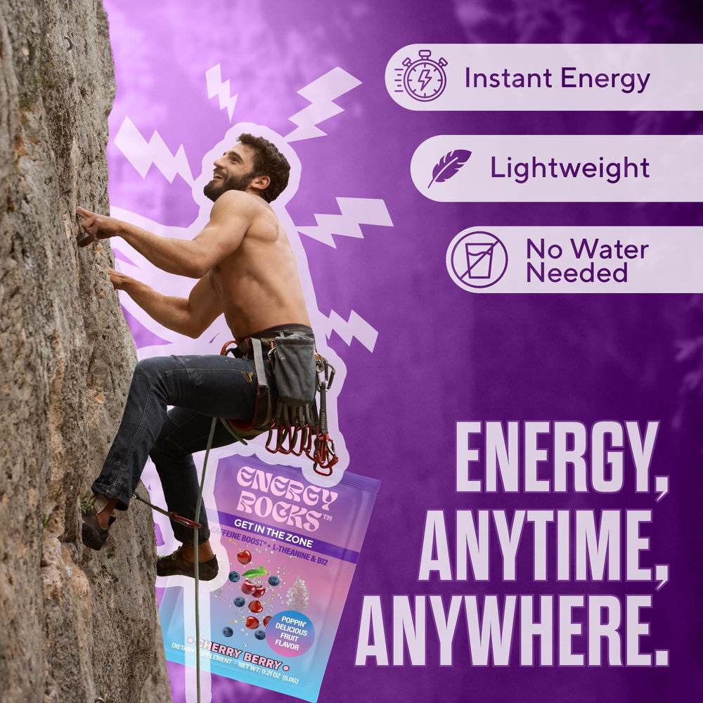 Energy Rocks gym bag companion for pre-workout energy