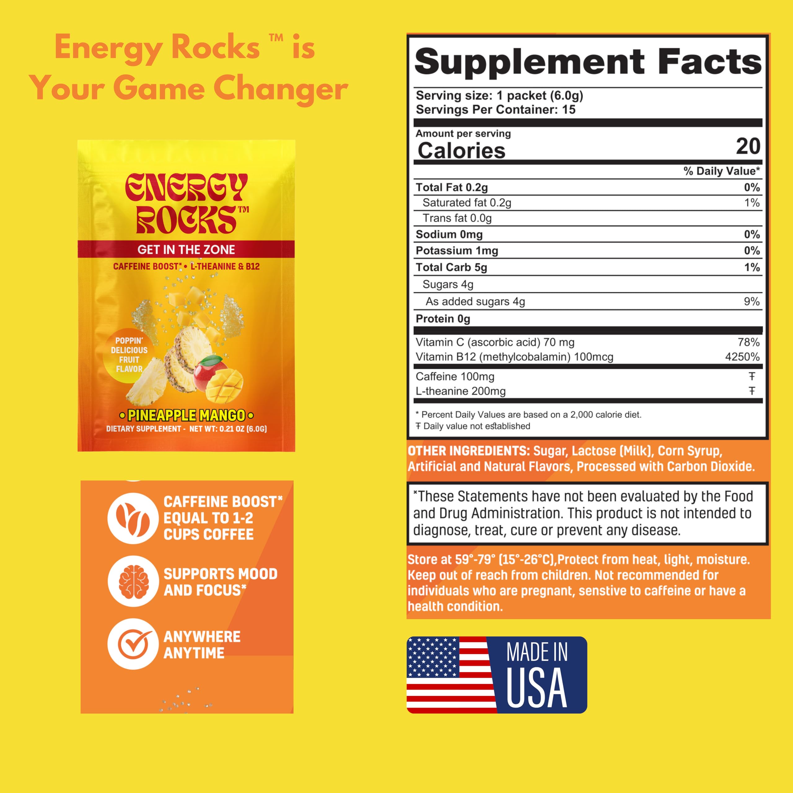 Energy Rocks low sugar and calories for guilt-free energy