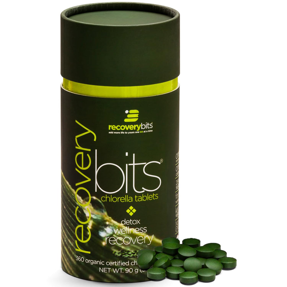ENERGYBITS RECOVERYbits tablet front view for daily recovery support.