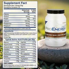 EnergyFirst Grass-Fed Chocolate Whey Isolate scoop and powder ready to mix post-workout.
