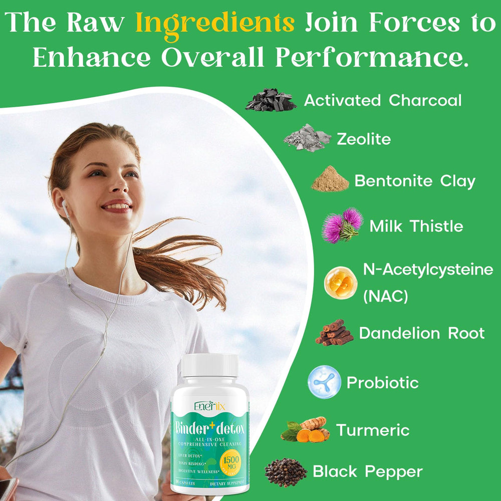 Enerlix activated charcoal and zeolite blend for toxin support