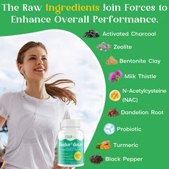 Enerlix activated charcoal and zeolite blend for toxin support