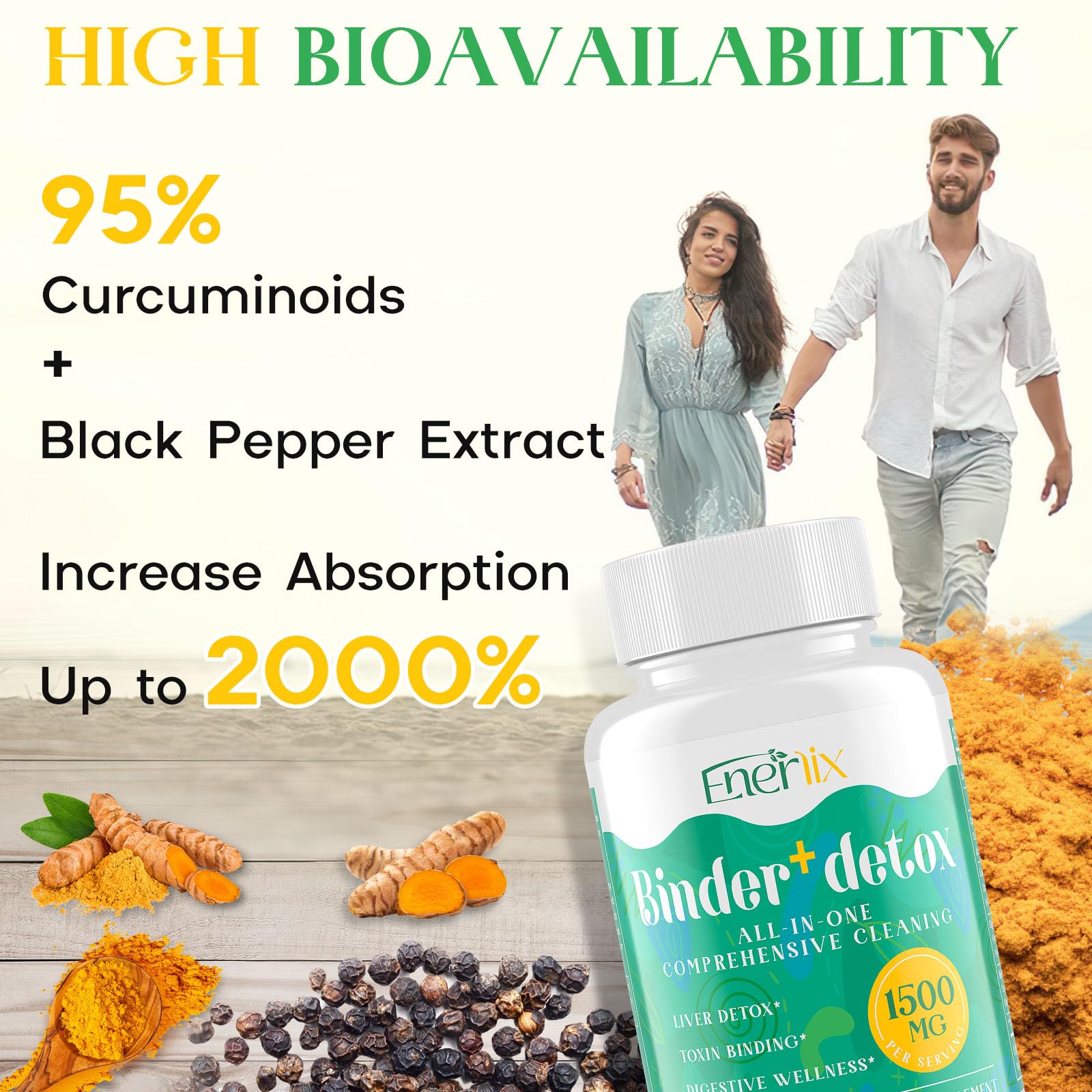 Enerlix liver detox ingredients milk thistle and dandelion