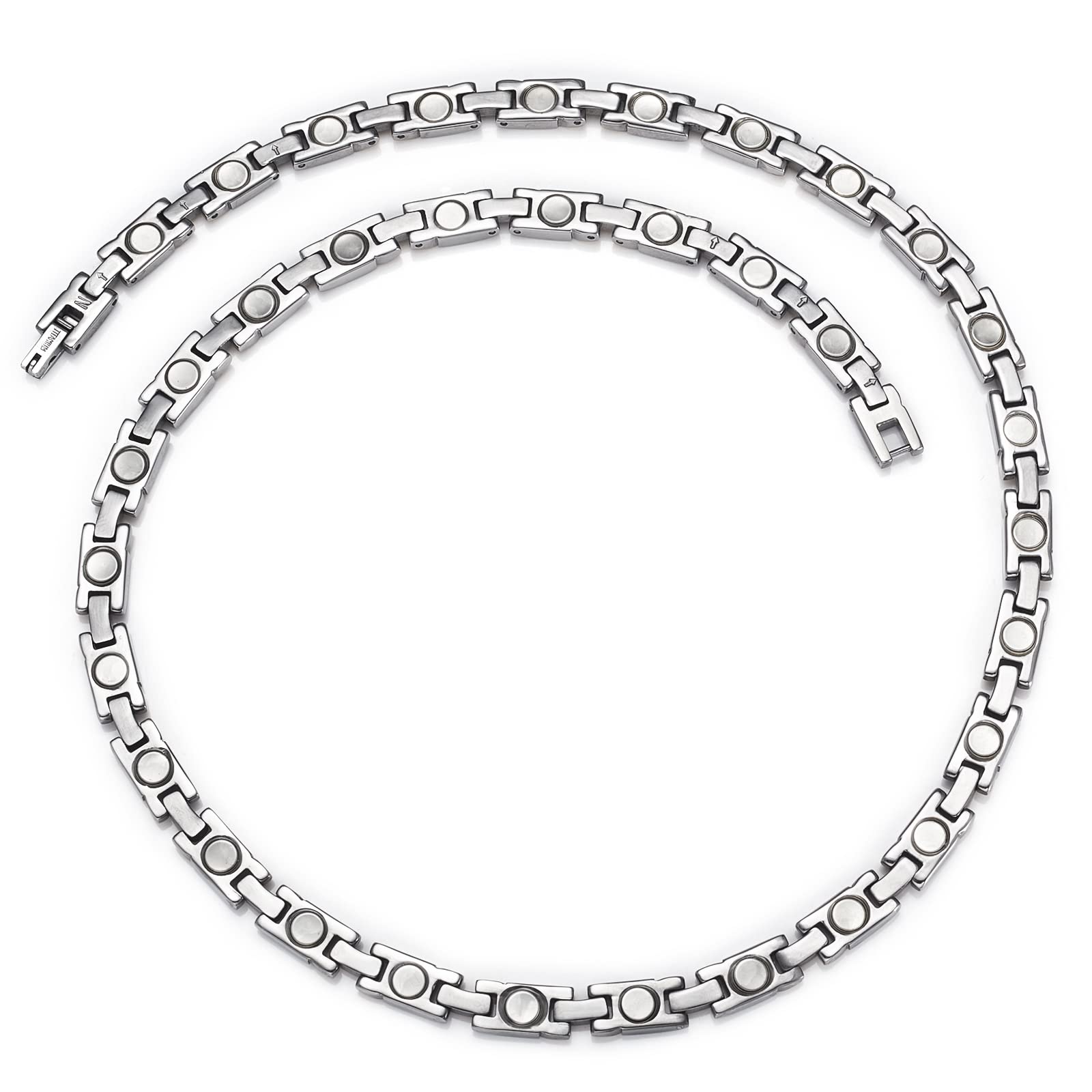 EnerMagiX clasp detail shows secure closure and clean lines