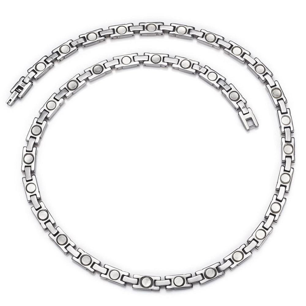 EnerMagiX clasp detail shows secure closure and clean lines