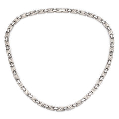 EnerMagiX Pure Titanium Magnetic Necklace front view for daily wear and subtle shine