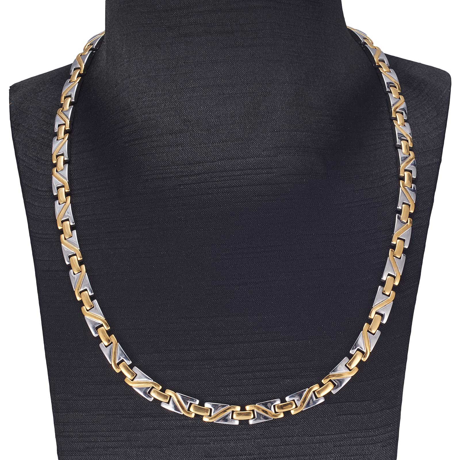 EnerMagiX Gradient Necklace clasp close-up shows secure and comfortable wear