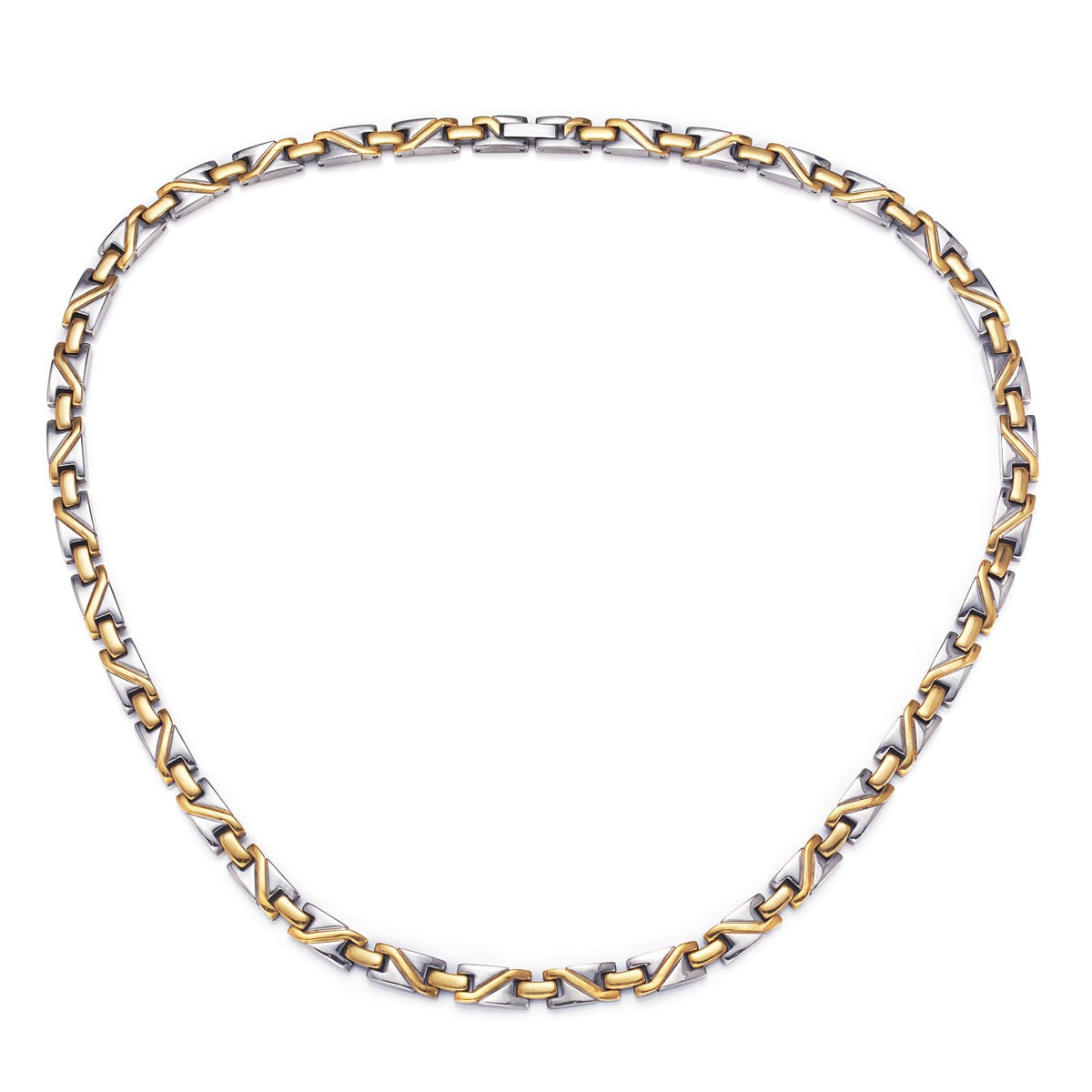 EnerMagiX Titanium Gradient Necklace full view highlights hypoallergenic metal