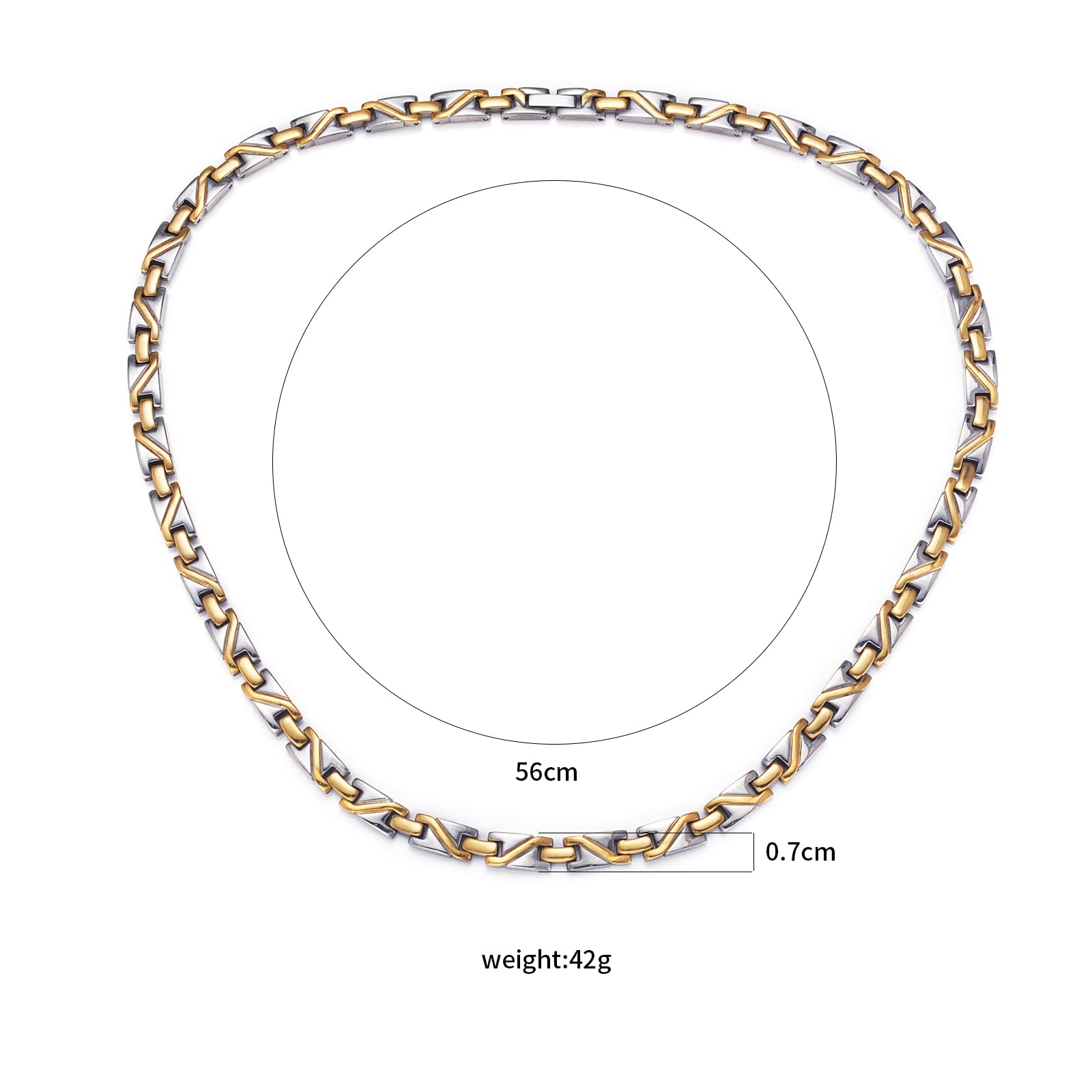 EnerMagiX Titanium Gradient Necklace worn look demonstrates versatile fashion accessory