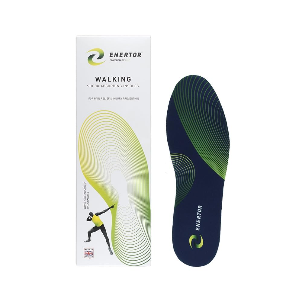 Enertor PX1 full-length walking insole provides long-day comfort.