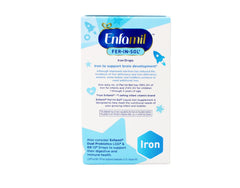 Enfamil Fer-In-Sol drops dispensed into infant's mouth for easy use