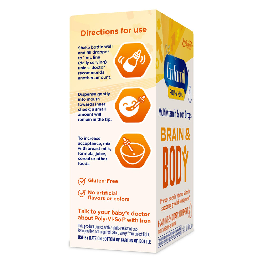 Enfamil Poly-Vi-Sol pack-of-3 for ongoing daily supplementation.