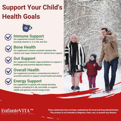 EnfanteVITA immune-support vitamins with D3 and zinc for daily resilience.