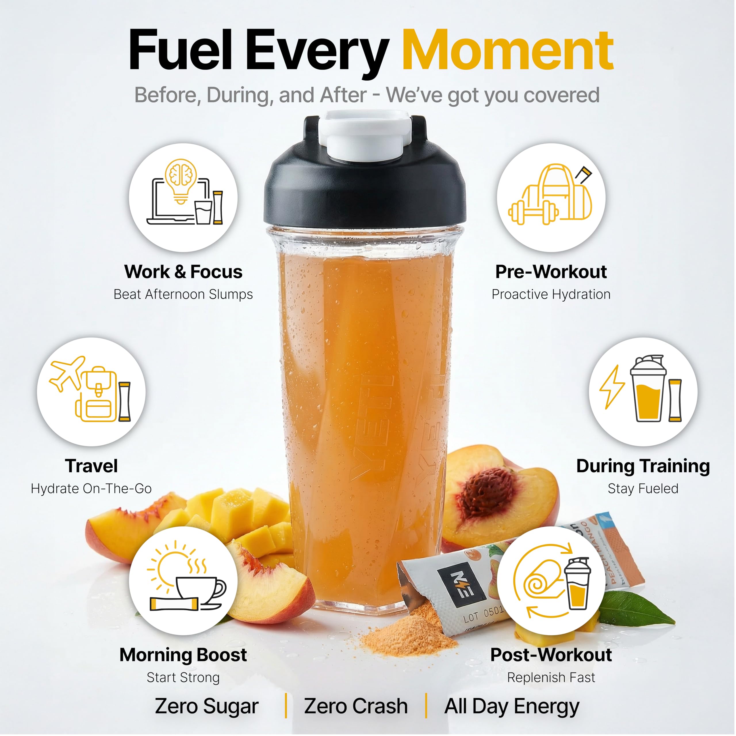 Engineered Nutrition Informed-Sport electrolyte packet signifying quality and purity