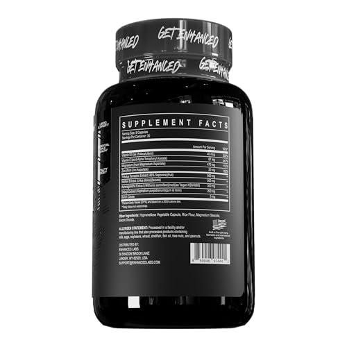 Enhanced Blue Ox capsules close-up for workouts and strength