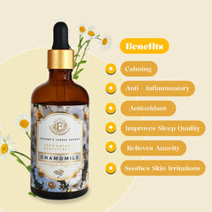 Amber glass packaging protects purity and potency of Enhanced Essentials Chamomile oil.