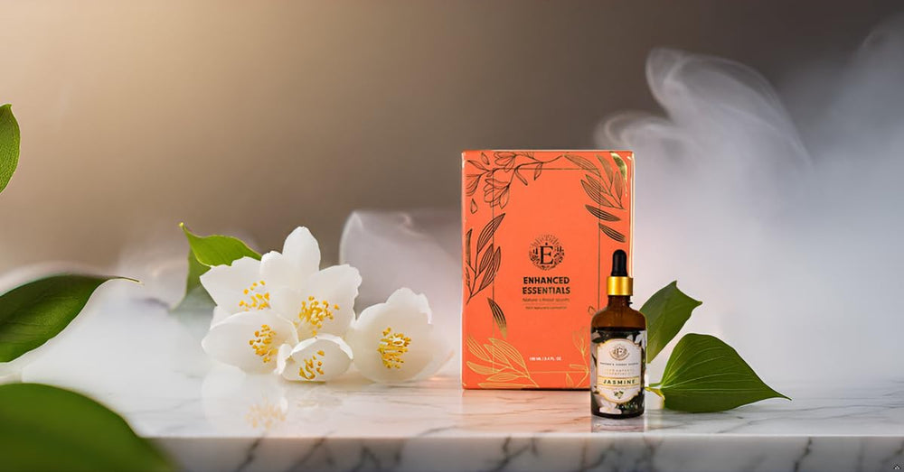 Jasmine oil used in handmade soaps for rich scent.