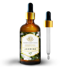 Jasmine essential oil scenting handmade candles for aroma.
