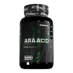 Enhanced Labs ARA bottle front for lean mass support during training.