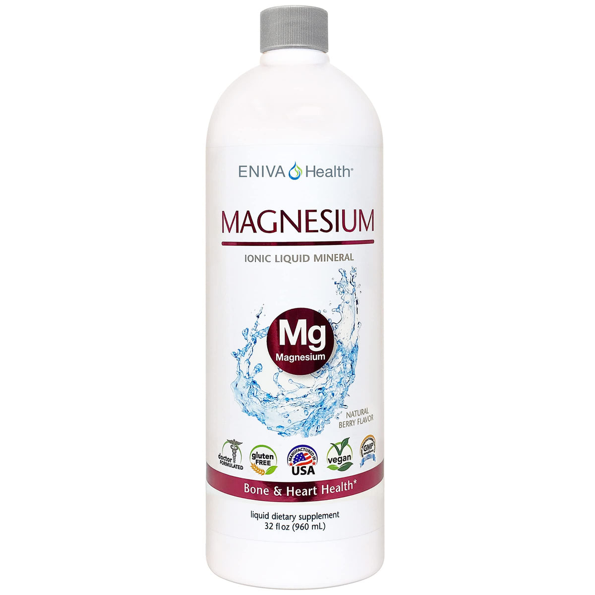 Eniva Health Liquid Ionic Magnesium bottle front for daily mineral support