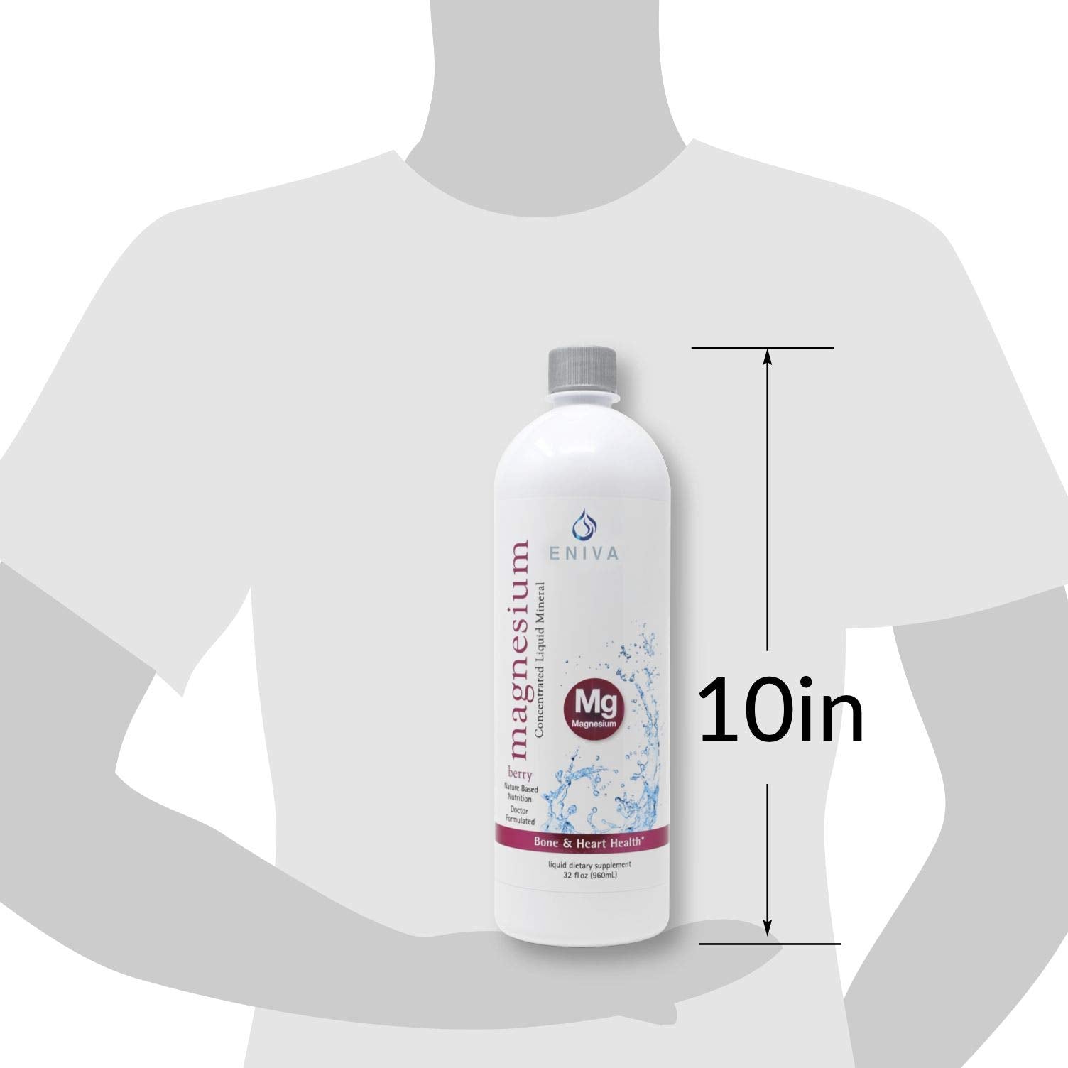 Glass with diluted Eniva Health Magnesium in juice for convenient consumption