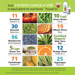 Vibe bottle on kitchen counter emphasizes USA Made label and trusted formulation.