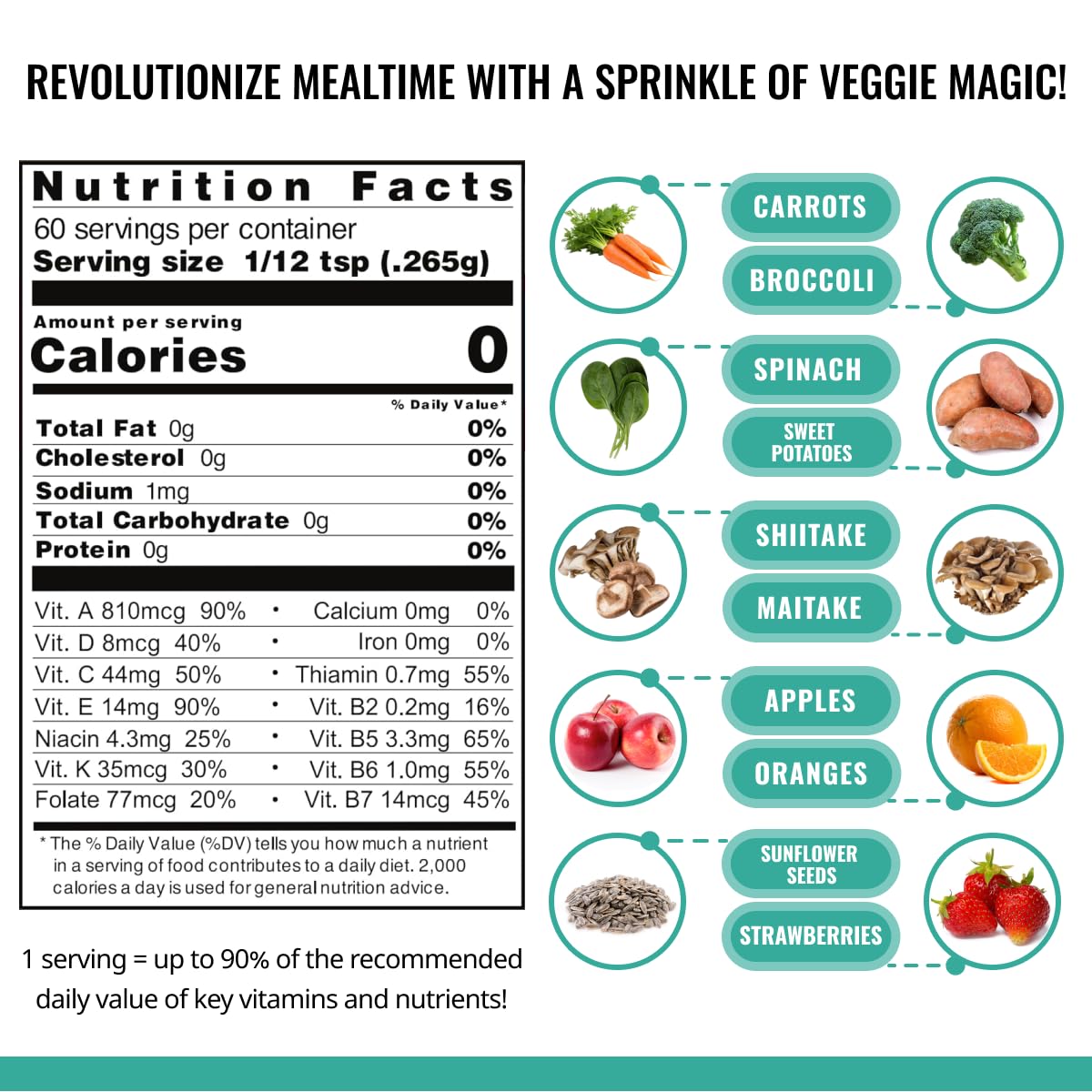 ENOF Organic Powder Carrots and Sweet Potatoes Jar supplies vibrant, nutrient-dense mix