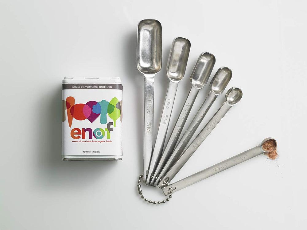 ENOF Organic Powder Smoothie Glass shows quick, ready-to-blend nutrition anytime