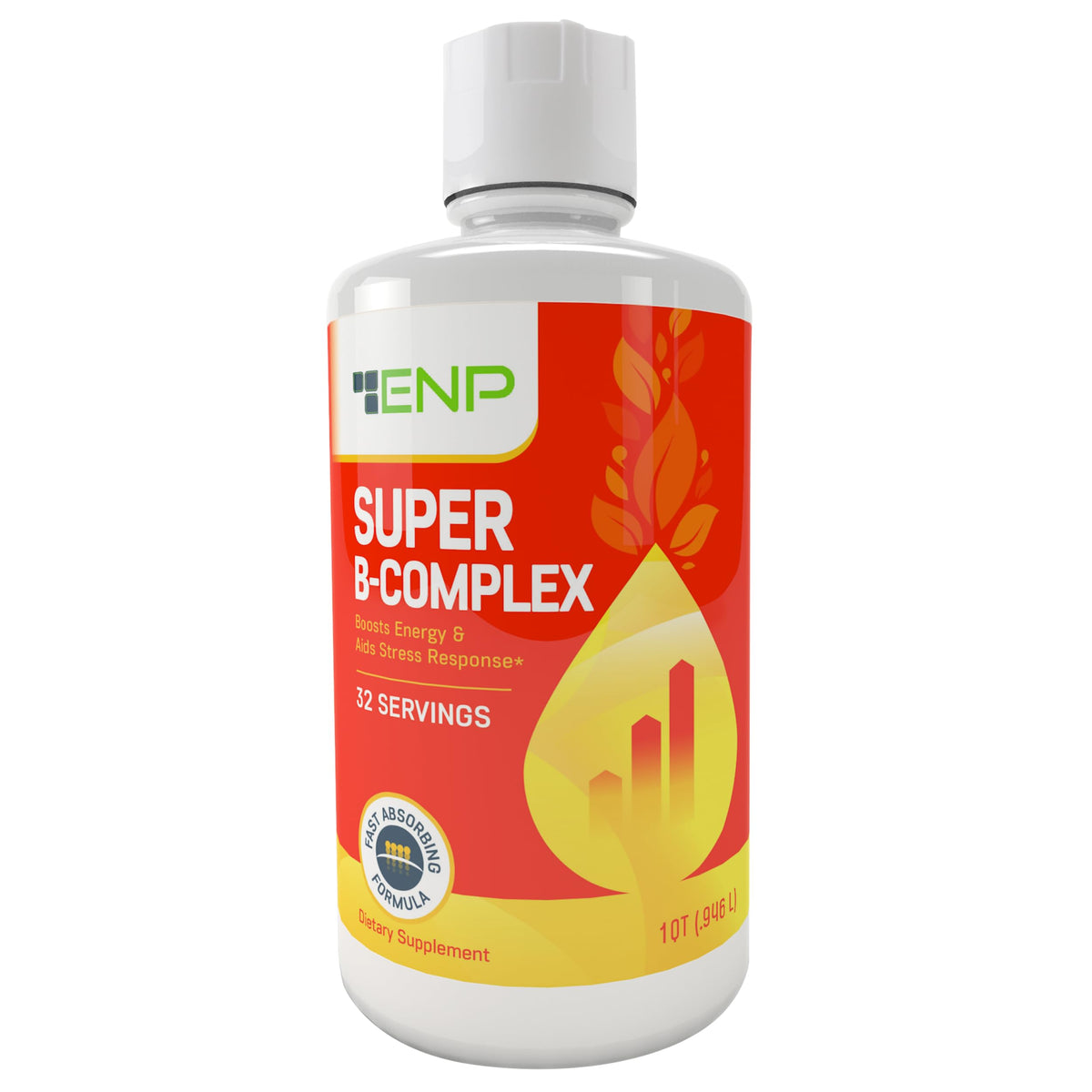 ENP Super B Complex liquid bottle, convenient daily energy support.