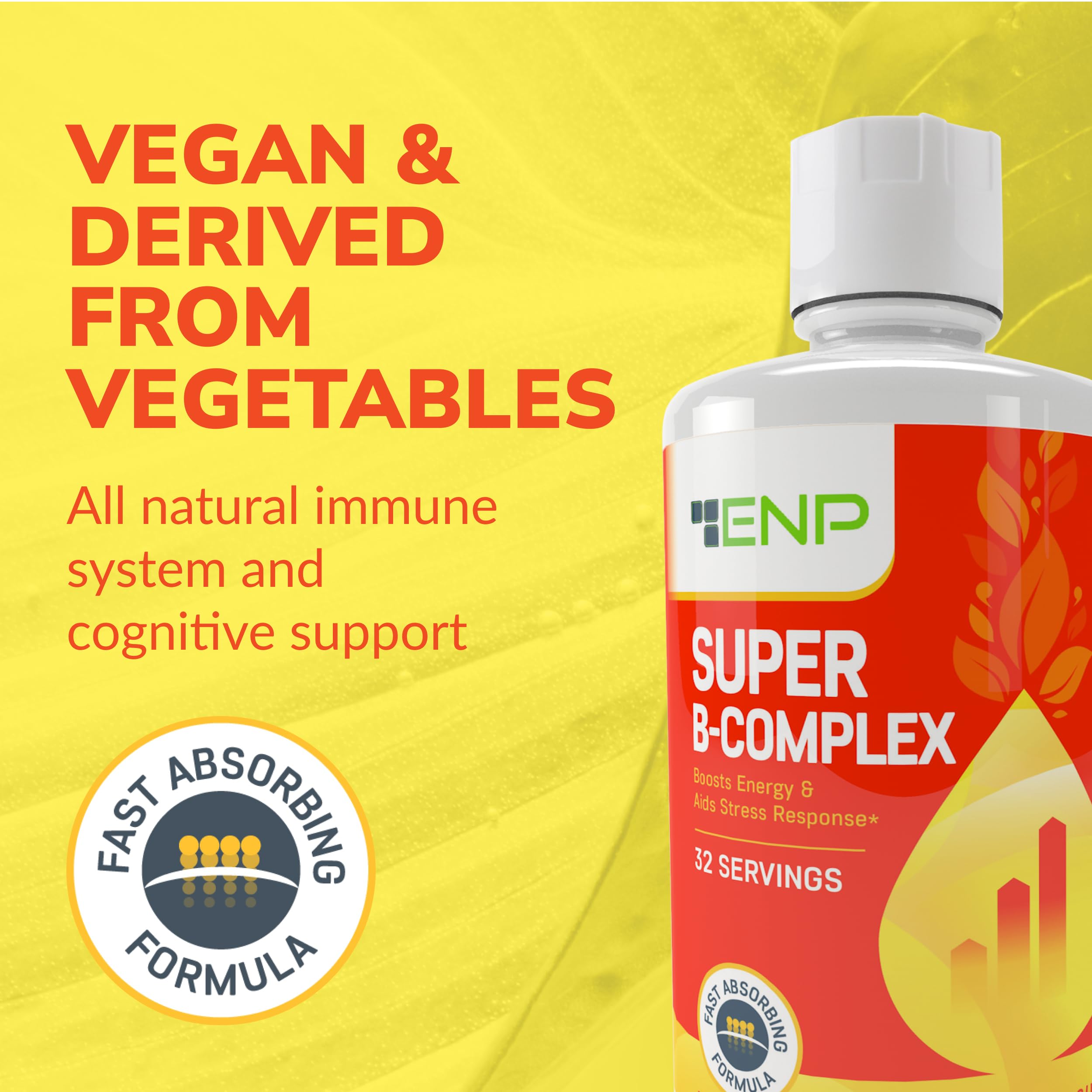 ENP Super B Complex liquid dropper for precise daily dosing.