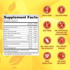 ENP Super B Complex liquid label close-up, clean formula highlighted.