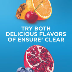 Ensure Clear bottle in hand signals convenient ready-to-drink nutrition