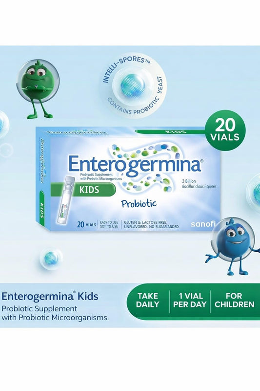 Enterogermina Kids directly taken from the flakon for quick administration
