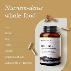 EnviroMedica bottle pour action demonstrates daily dosage.