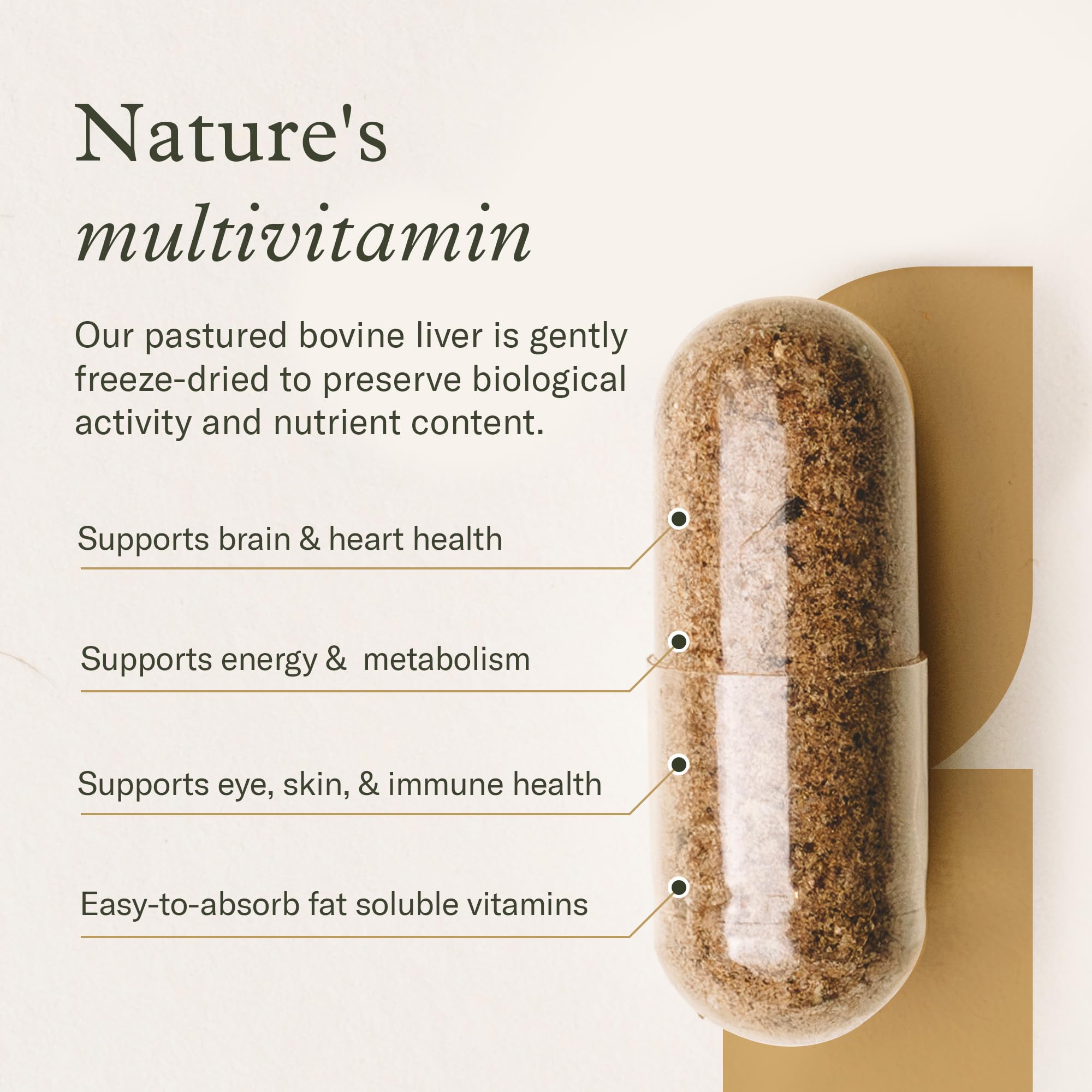 EnviroMedica grass-fed liver pack front emphasizes pastured sourcing and clean label benefits.
