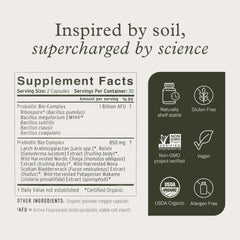 Enviromedica Terraflora Daily Care label with ingredients and strains for informed use.