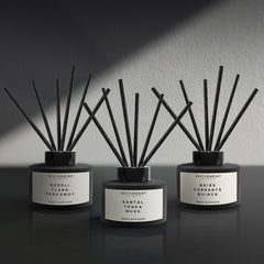 Cozy room ambience with CN5 diffuser suggests weeks of gentle scent.